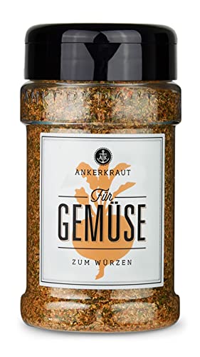 Ankerkraut Für Gemüse, Gewürz-Mischung für Auflauf, Gratin und Pfanne, 200g im Streuer, Gesunde Ernährung, Lecker Essen zu Hause, für Groß und Klein von Ankerkraut