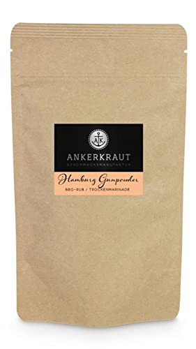 Ankerkraut Hamburg Gunpowder, Rub Gewürzmischung, der Ankerkraut Haus-Rub, 250g im aromadichten Beutel von Ankerkraut