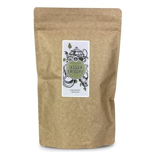 Ankerkraut Ingwerfrische Kräutertee, 200g im XXL-Beutel, Loser Tee in Premium Qualität, Geschenk-Idee, Getränk zum Wohlfühlen von Ankerkraut