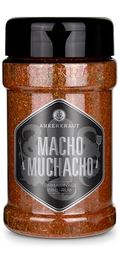 Ankerkraut Macho Muchacho, blanding af krydderingredienser til kød, mellemstærk, mexicansk præget med et strejf af paprika, peber og chili, 200g i strødåse von Ankerkraut