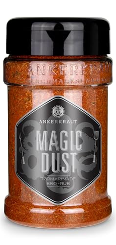 Ankerkraut Magic Dust Rub, tørmarinade til kød og grillmad, det altmuligvåben til grillkød, efter amerikansk opskrift har en krydret paprikasmag med en let pikant note, 230g i strødåse von Ankerkraut