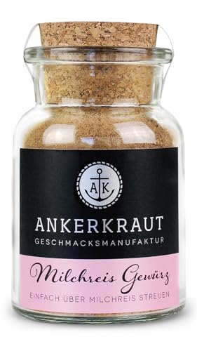 Ankerkraut Milchreis Gewürz, Mischung würzender Zutaten für Milchreis, 115 g im Korkenglas von Ankerkraut