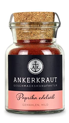 Ankerkraut Paprika edelsüß, Paprika Gewürz, rot, gemahlen 70g im Korkenglas von Ankerkraut