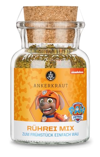 Ankerkraut Paw Patrol Rührei, Zuma-Edition, Gewürzzubereitung für Ei, Spiegelei, Omelette, 80 g im Korkenglas von Ankerkraut