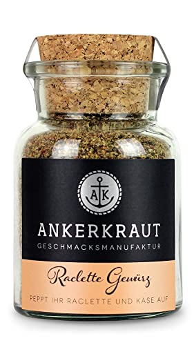 Ankerkraut Raclette Gewürz, Gewürzmischung, Raclette Zubehör, 95g im Korkenglas von Ankerkraut