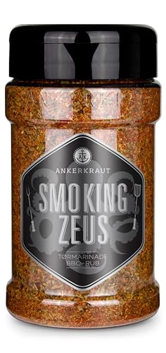 Ankerkraut Smoking Zeus, tørmarinade til bbq og tilberedning af gyros og svinekød, med hvidløg, merian og chili, 200g i strødåse von Ankerkraut