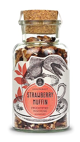 Ankerkraut Strawberry Muffin Früchtetee, 100g im Korkenglas von Ankerkraut