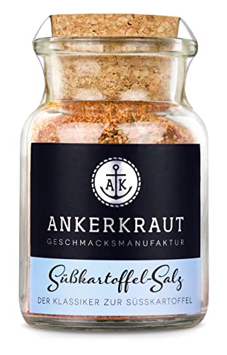 Ankerkraut Süßkartoffelsalz, Gewürz-Salz für Kartoffeln, 100g Korkenglas von Ankerkraut