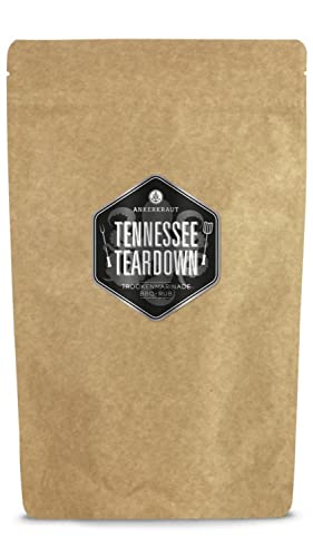 Ankerkraut Tennessee Teardown, BBQ-Rub, Gewürz zum Grillen von Feisch, leicht scharf, rauchiger Geschmack, 750 g im XXL-Beutel von Ankerkraut