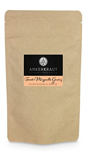 Ankerkraut Tomate-Mozzarella Gewürz, 110g im Beutel, Mediterrane Mischung Würzender Zutaten für Antipasti, Italien, Zuckerfrei in Premium Qualität von Ankerkraut