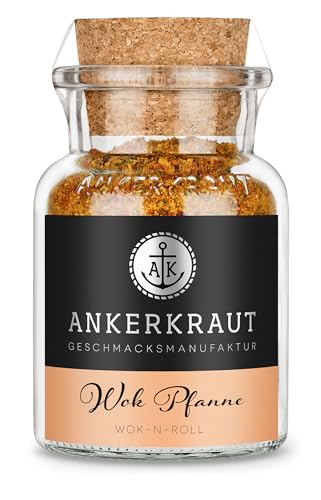 Ankerkraut Wokpfanne, für Fleisch, Fisch oder Seafood und Gemüse aus der Pfanne, 95g im Korkenglas von Ankerkraut