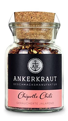 Ankerkraut Chipotle Chili, geräucherte Jalapeno, Jalapenos kaufen, 55 g im Korkenglas von Ankerkraut