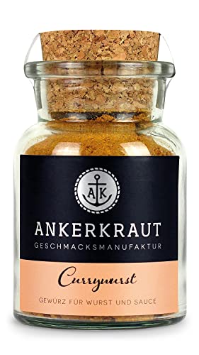 Ankerkraut Currywurst, 90g im Korkenglas, Gewürzmischung zum Anmischen selbstgemachter Currywurst-Soße oder als Topping von Ankerkraut