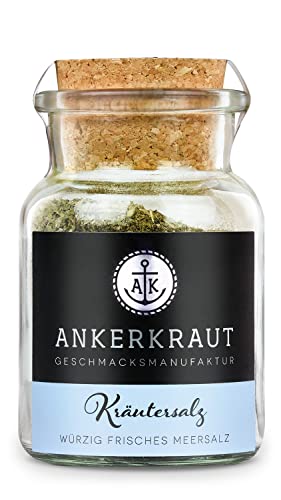 Ankerkraut Kräutersalz, klassiches Salz mit Kräuter, wie Oregano, Basilikum und Petersilie, 100 g im Korkenglas von Ankerkraut