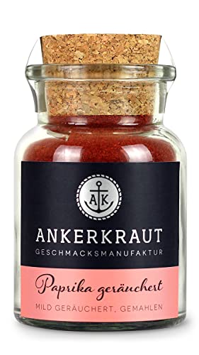 Ankerkraut Paprika geräuchert, gemahlene geräucherte Paprika, 80g im Korkenglas von Ankerkraut