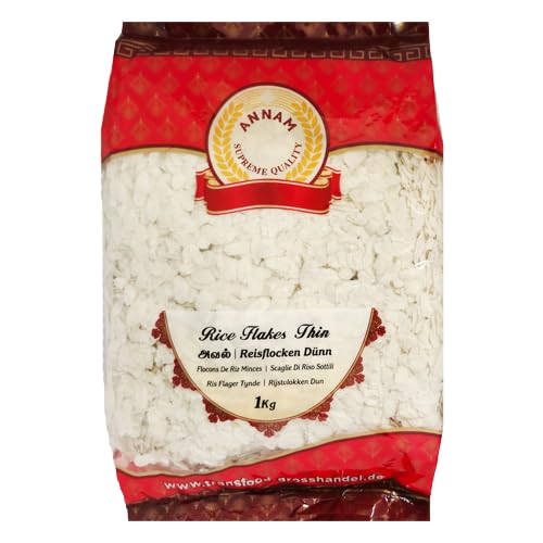 Annam Poha/Powa/Flacher Reis – dünn (1 kg) von Annam