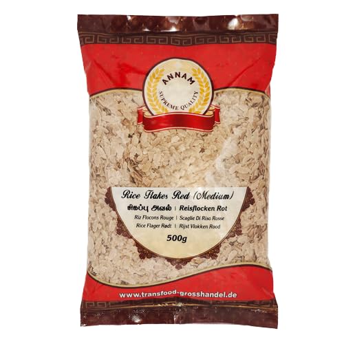 Annam Red Poha/Red Rice Flakes (500g) von Annam