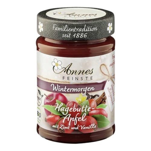 Annes Feinste Fruchtaufstrich Wintermorgen, Hagebutte-Apfel, 200g (1) von Annes Feinste