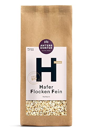 Antersdorfer - Die Bio-Mühle Bio Hafer Flocken Fein Vollkorn (1 x 500 gr) von Antersdorfer - Die Bio-Müh