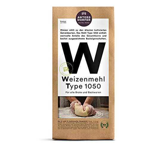 Antersdorfer - Weizenmehl Type 1050 bio - 1 kg - 6er Pack von Antersdorfer