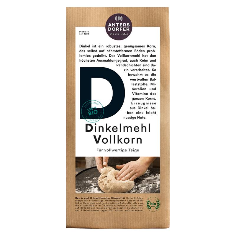 Bio Dinkelmehl Vollkorn von Antersdorfer