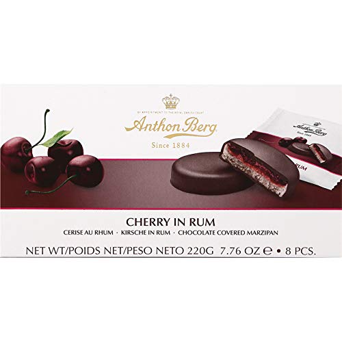 Anthon Berg Frucht in Marzipan Cherry in Rum, 1er Pack mit 8 Stück drin von Anthon Berg