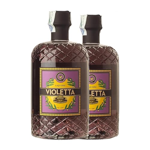 Kräuterlikör Quaglia Liquore di Violetta 70 cl (Karton mit 2 Flaschen von 70 cl) von Antica Distilleria Quaglia