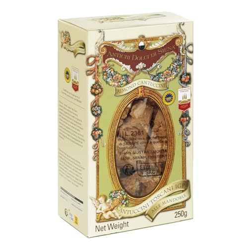 Antichi dolci di Siena - Cantucci Toscani IGP. Reich an Mandeln, Typisch toskanische handwerklich hergestellte Kekse - 250g von Antichi Dolci di Siena