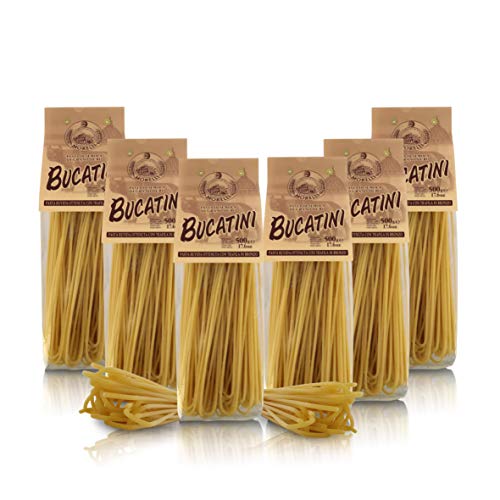 Antico Pastificio Morelli 1860 Srl Bucatini, Regionalpaste, 6 Packungen à 500 g von Antico Pastificio Morelli 1860 Srl