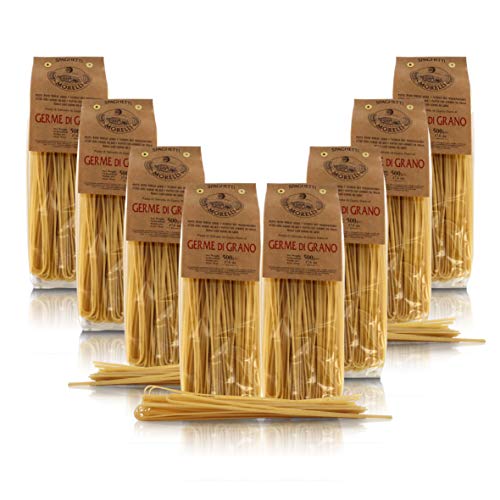 Antico Pastificio Morelli 1860 Srl Spaghetti, Weizenkeim, 8 Packungen à 500 g von Antico Pastificio Morelli 1860 Srl