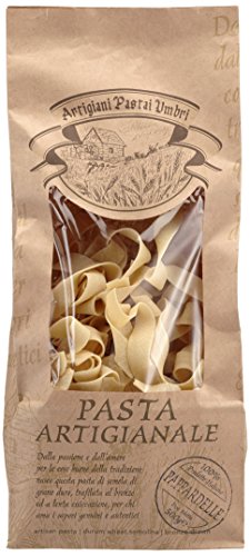 Antico Pastificio Umbro Pasta artigianale Pappardelle - handwerkliche Bandnudeln aus Hartweizengrieß, 2er Pack (2 x 500 g) von Antico Pastificio Umbro