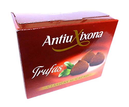 Trufas Clásicas Schokotrüffel mit feiner Kakaobutter Schokoladentrüffel Pralinen 100g von AntiuXixona