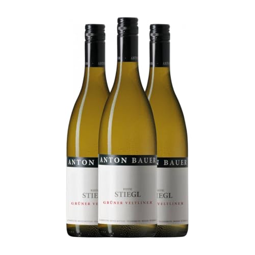 Anton Bauer Stiegl Grüner Veltliner Trocken Wagram 75 cl Weißwein (Karton mit 3 Flaschen von 75 cl) von Anton Bauer