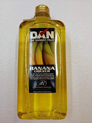 Bananenlikör Ban 1 Liter Plastikflasche 18% Alkohol von Antonio Nadal