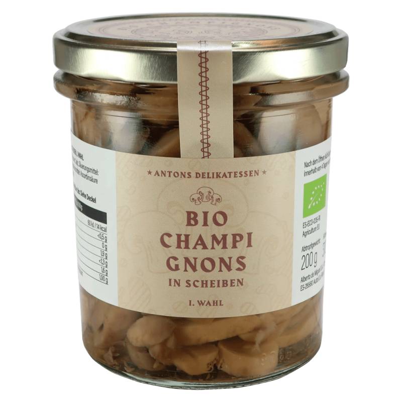 Bio Champignons in Scheiben von Antons Delikatessen