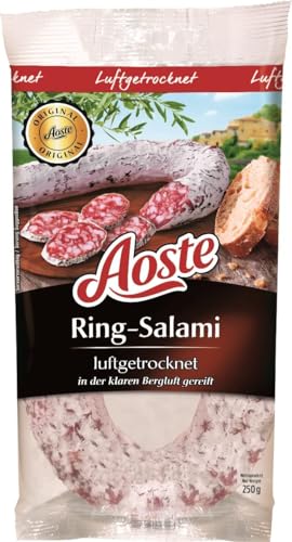 Aoste Ring-Salami luftgetrocknet 1 x 250g von Aoste