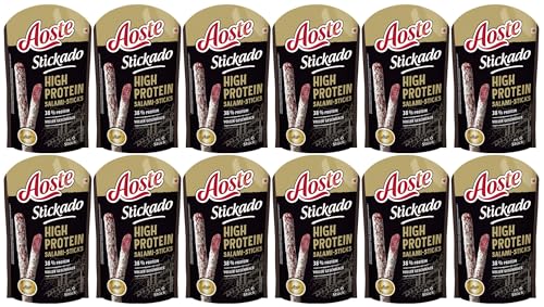 Aoste Stickado High Protein Salami Sticks 12er Pack (12x60g) von Aoste