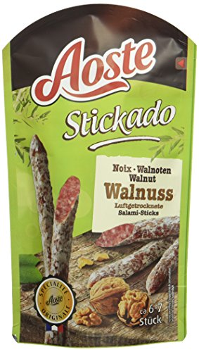 Aoste Stickado Walnuss, 12er Pack (12 x 70 g) von Aoste