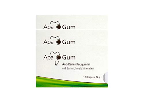 3x ApaCare ApaGum Anti-Karies Kaugummi zuckerfrei mit Xylitol PZN:11088624 von Apa Care