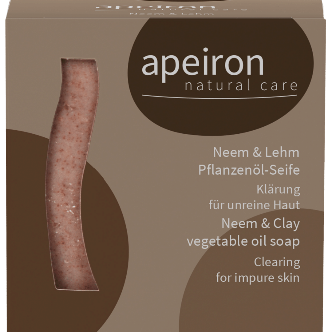 Apeiron Pflanzenöl-Seife NEEM+LEHM - palmölfrei von Apeiron