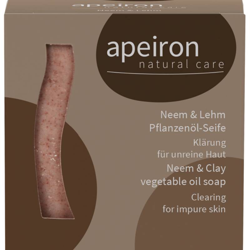 Apeiron Pflanzenöl-Seife NEEM+LEHM - palmölfrei von Apeiron