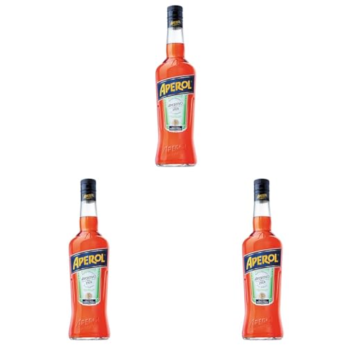 Aperol Aperitivo, 11% / Aperol Spritz – Italiens Nr. 1 Cocktail, 1 x 0,7 L (Packung mit 3) von Aperol