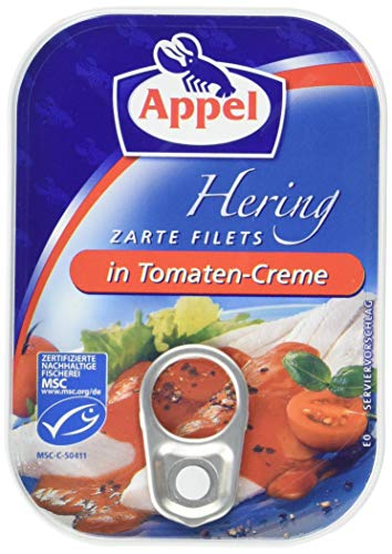 Appel Heringsfilet in Tomate, 100 g von Appel