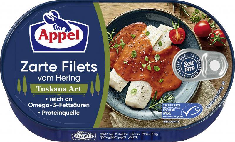 Appel Zarte Filets vom Hering Toskana Art von Appel