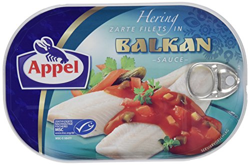 Appel herring fillets, tender fish fillets in Balkan sauce, MSC certified, 200 g von Appel