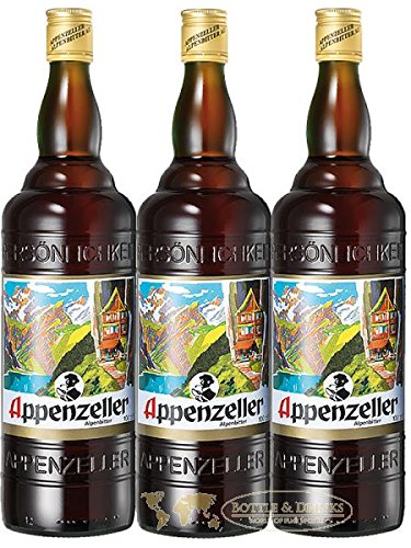 Appenzeller Alpenbitter 29% 3 x 1,0 Liter von Appenzeller