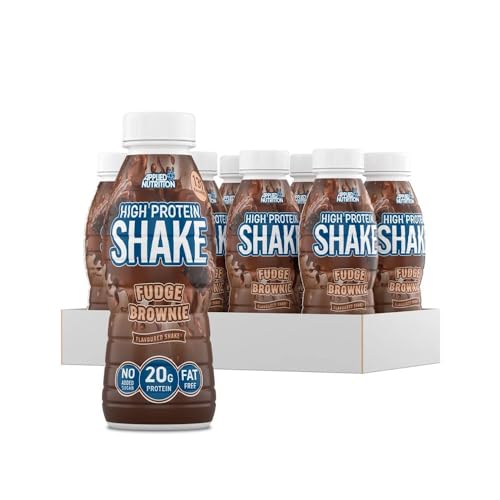 Applied Nutrition - High Protein Shake (8x330ml) - Proteingetränke - Proteinhaltige und leckere Getränke - Brownie von Applied Nutrition