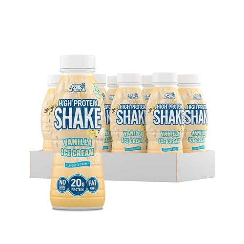 Applied Nutrition - High Protein Shake (8x330ml) - Proteingetränke - Proteinhaltige und leckere Getränke - Vanille von Applied Nutrition