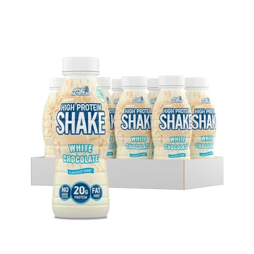 Applied Nutrition - High Protein Shake (8x330ml) - Proteingetränke - Proteinhaltige und leckere Getränke - Weiße Schokolade von Applied Nutrition