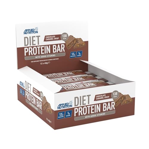 Diet Protein Bar, Chocolate Caramel Crisp - 12 x 45g von Applied Nutrition